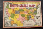 Milton Bradley Vintage Puzzle Of The United States - Complete 4811. Fixed Price $18.00.