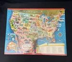 Vintage Whitman Publishing Picture Map Puzzle Of The Usa #4519 New Old Stock. Fixed Price $12.74.