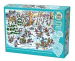 Hockey Town 350 Piece Family Jigsaw Puzzle Cobble Hill New. Fixed Price $27.99.