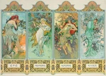 Eurographics Four Seasons 1000 Piece Jigsaw Puzzle By Alphonse Mucha. Fixed Price $22.99.