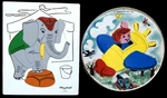 2 Vtg 1950S-60S Child's Puzzles Playskool Elephant / Magnetic Teach-tot Airplane. Fixed Price $18.95.