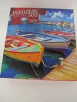 New Puzzlebug Deluxe 500 Piece Colorful Harbor Mib Ships Free. Fixed Price $10.95.