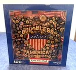 Americana "god Bless America" 500 Piece Jigsaw Puzzle Springbok Hallmark Usa New. Fixed Price $14.36.