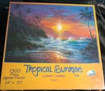 New Tropical Sunrise By James Coleman Sunsout 24"X35" 1500PC Jigsaw Puzzle 70610. Fixed Price $14.99.