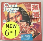 Vintage 1985 Omni Jigsaw Puzzle 6 Almond Toys Pixel Image Sealed. Fixed Price $25.00.