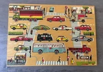 Vintage Simplex Cars Children's Wooden Puzzle Holland 14 Trucks Bus Preschool. Fixed Price $39.99.
