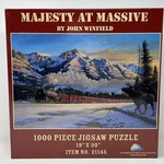 1000 Piece Jigsaw Puzzle Majesty At Massive John Winfield 19X30 New Sealed. Fixed Price $19.95.