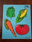 Playskool 180-10 Favorite Vegetables 4 Piece Wooden Jig Saw Puzzle (18) (zs). Fixed Price $12.44.