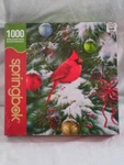 Springbok Christmas Cardinal Snow Puzzle 1000 Pieces 24X30 New & Sealed. Fixed Price $18.85.