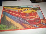 1958 Frame-tray Inlay Puzzle Milton Bradley Train 10 X14 Vintage. Fixed Price $8.89.