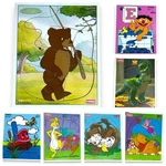 7PC Playskool Wooden Puzzle Lot Pooh Little Bear Scuffy Ernie Rex 101 Dalmations. Fixed Price $28.99.