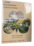 Shamrock Shaped Puzzle Irish Countryside Persis Clayton Weirs 1000PC Masterpiece. Fixed Price $20.00.