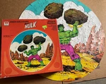 Incredible Hulk Jigsaw Puzzle Round Whitman Complete See Pics Interlocking 1979. Fixed Price $19.95.