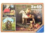 Ravensburger Bears Jigsaw Rare 3X49 Piece Puzzles Teddybaren 092253. Fixed Price $33.99.