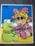 Miss Piggy & Kermit Wooden Puzzle Playskool 1983 Cat's Cradle Muppets Babies. Fixed Price $12.90.