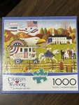1000 Pc Charles Wysocki Jigsaw Puzzle Proudly We Hail Buffalo 25.75 X 19.75". Fixed Price $24.75.