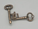 Vintage Alloy Cast Puzzle Box Metal Lock Toys Iq Mind Brain Teaser Game Key. Fixed Price $6.99.