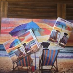 Dogs Beach Sunset Jigsaw Puzzle 1000 Pc 27 20 In Summer Box Complete Tested. Fixed Price $8.99.