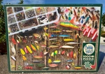 Cobble Hill Fishing Lures 1000 Piece Puzzle + Poster Random Cut 26 X 19 New. Fixed Price $12.00.