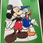 Vintage Mickey & Donald Playschool Puzzle 190-13 Walt Disney Production. Fixed Price $9.00.