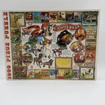 White Mountain Carousels 1000 Pc Puzzle 1998 Complete American Wooden Horses Map. Fixed Price $49.87.
