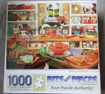 1,000 Tracy Hall Art Puzzle "pottery Workshop" 20" X 27" Bits + Pieces. Fixed Price $14.95.