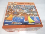Used Ceaco Rainbow Sail Regatta Carol Dyer 500 Piece Wood Jigsaw Puzzle 2002. Fixed Price $7.00.