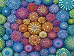 Ravensburger Radiating Rainbow Mandalas 2000 Piece Jigsaw Puzzle. Fixed Price $43.37.