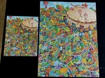 Hallmark Springbok Jigsaw Puzzle 500 Piece Super Dome Sunday Cartoon PZL4185 Vtg. Fixed Price $25.50.