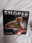 New Surelox Shaped 650 Piece Puzzle Dog Puppies Golden Retriever 3 Ft. Fixed Price $9.00.