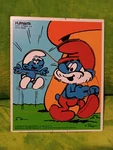Playskool Papa Smurf Good News 12 Pcs Childrens Wood Puzzle #325-9 Peyo Vtg 80S. Fixed Price $11.00.