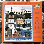Complete 90S Ceaco Jane Wooster Scott Welcome Refuge 500 Ultra Thick Cork Puzzle. Fixed Price $25.00.