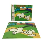 Vintage 1958 Mb Milton Bradley Peanuts Snoopy 100-PIECE Puzzle 11"X14" Complete. Fixed Price $12.00.
