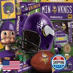 Youthefan Nfl Minnesota Vikings Wooden Retro Series Puzzle Team Colors 17.75 X. Fixed Price $61.77.