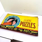 Vintage Gilbert Puzzles Set No 1032 Metal Brain Teaser Toys Open Box. Fixed Price $17.49.