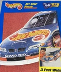 Hot Wheels My Size Floor Puzzle 3 Ft Wide Grand Prix Nascar 46 Pieces 1998. Fixed Price $17.99.