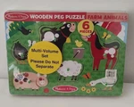 Melissa & Doug Lot Of 3 Puzzles Neighborhood Pets Farm Animals Sea Creatures Nwt. Fixed Price $27.00.