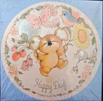 New Sealed Springbok Hallmark Koala Bear Happy Day Mini Round Jigsaw Puzzle. Fixed Price $22.95.