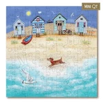 Victory Wooden Puzzles, Ltd Beach Huts - Mini Quarter Tin 80 Piece Jigsaw. Fixed Price $22.99.