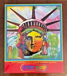 New Vintage Peter Max 500 Piece Jigsaw Puzzle Statue Of Liberty Head 1999 Ceaco. Fixed Price $44.99.
