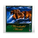 Sure-lox Jigsaw Puzzle Wonderful World Bears Fishing (1000 Pieces) Vg/nm. Fixed Price $14.00.