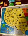Vtg 1981 Playskool Wooden United States Map Puzzle Educational Made In Usa. Fixed Price $24.99.