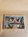 Vintage 1984 Fisher-price Wooden Haunted House Puzzle 13 Piece # 2712 Ages 3-5. Fixed Price $38.58.
