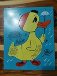 Playskool Duck 8-PC Wooden Puzzle 275-30 Pre-school Toy Complete. Fixed Price $10.00.