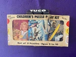 Vintage Tuco Children Play Kit Three Separate Puzzles. Fixed Price $21.00.