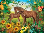 Masterpieces Neighs & Nuzzles 300 Jigsaw Puzzle By Dona Gelsinger. Fixed Price $18.39.