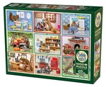 Cobble Hill Jigsaw Puzzle; Squirrels At Home; Art By Nancy Rose; 1000 Pcs. Fixed Price $19.95.