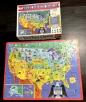 Vtg 1965 Whitman 100 Pc Puzzle 4614 United States Of America Childrens Complete. Fixed Price $14.99.