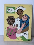 Vintage Judy Instructo Nurse Wooden Puzzle 1974 Complete 13 Pc. Fixed Price $16.77.
