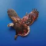Quordle Puzzles Wood Pcs Eagle Shaped Soutwestern Complete Americana. Fixed Price $12.74.